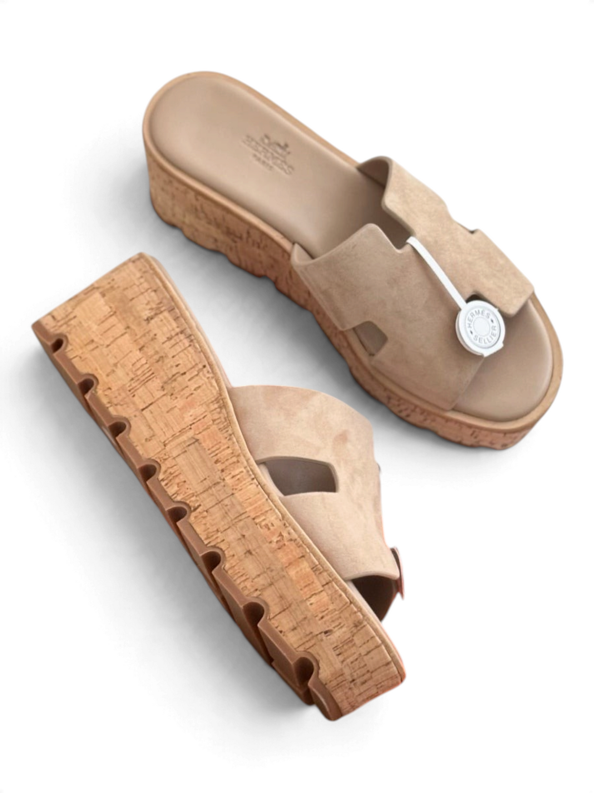 Eze Platform Sandals - Taupe - View 4