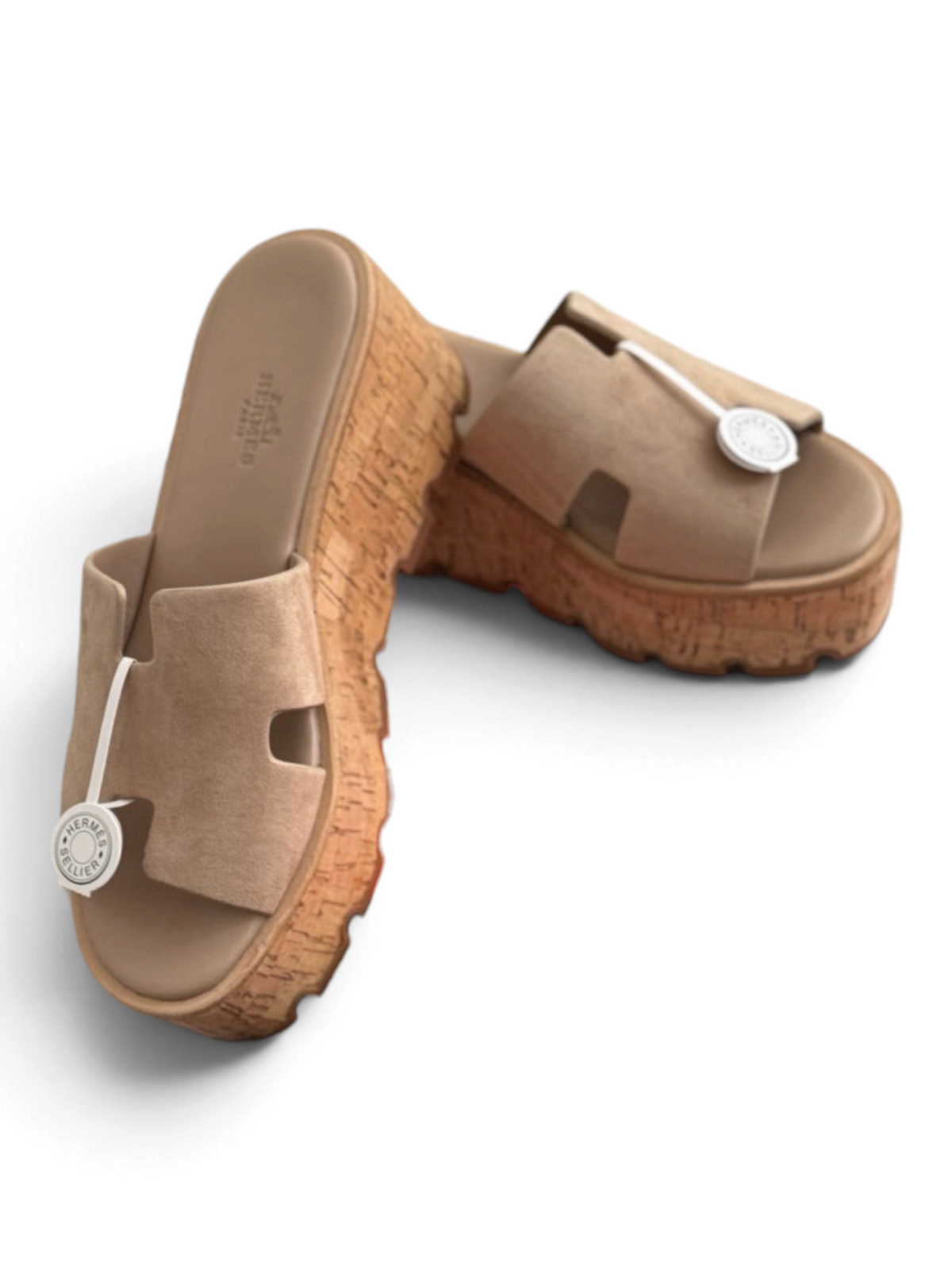 Eze Platform Sandals - Taupe - View 2
