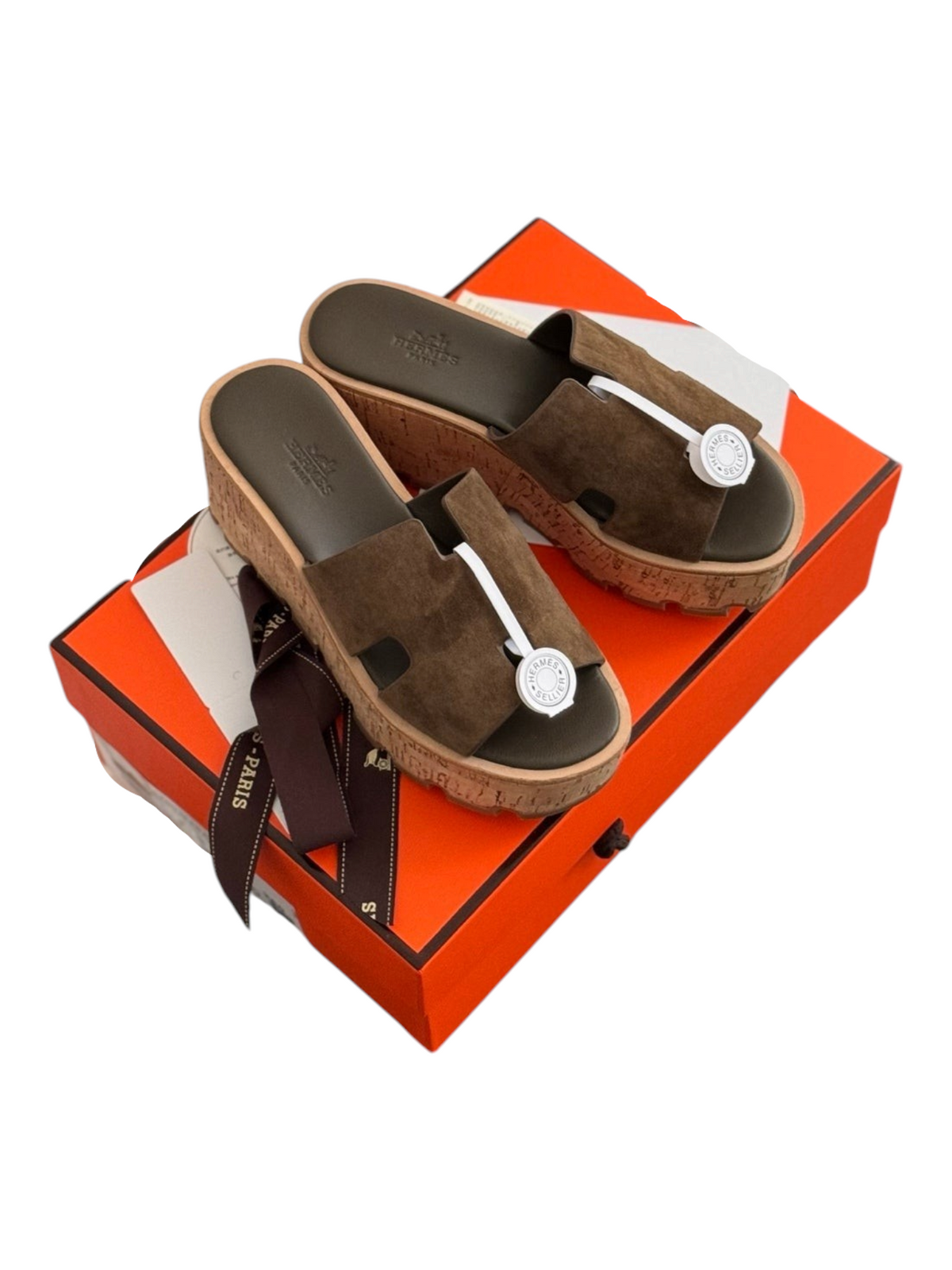 Eze Platform Sandals - Brown - View 1