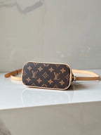 Nano Alma Monogram Canvas Bag with Cherry