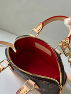 Nano Alma Monogram Canvas Bag with Cherry