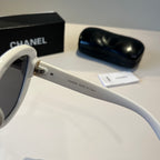 Crystal-Embellished Square Sunglasses - White - View 5