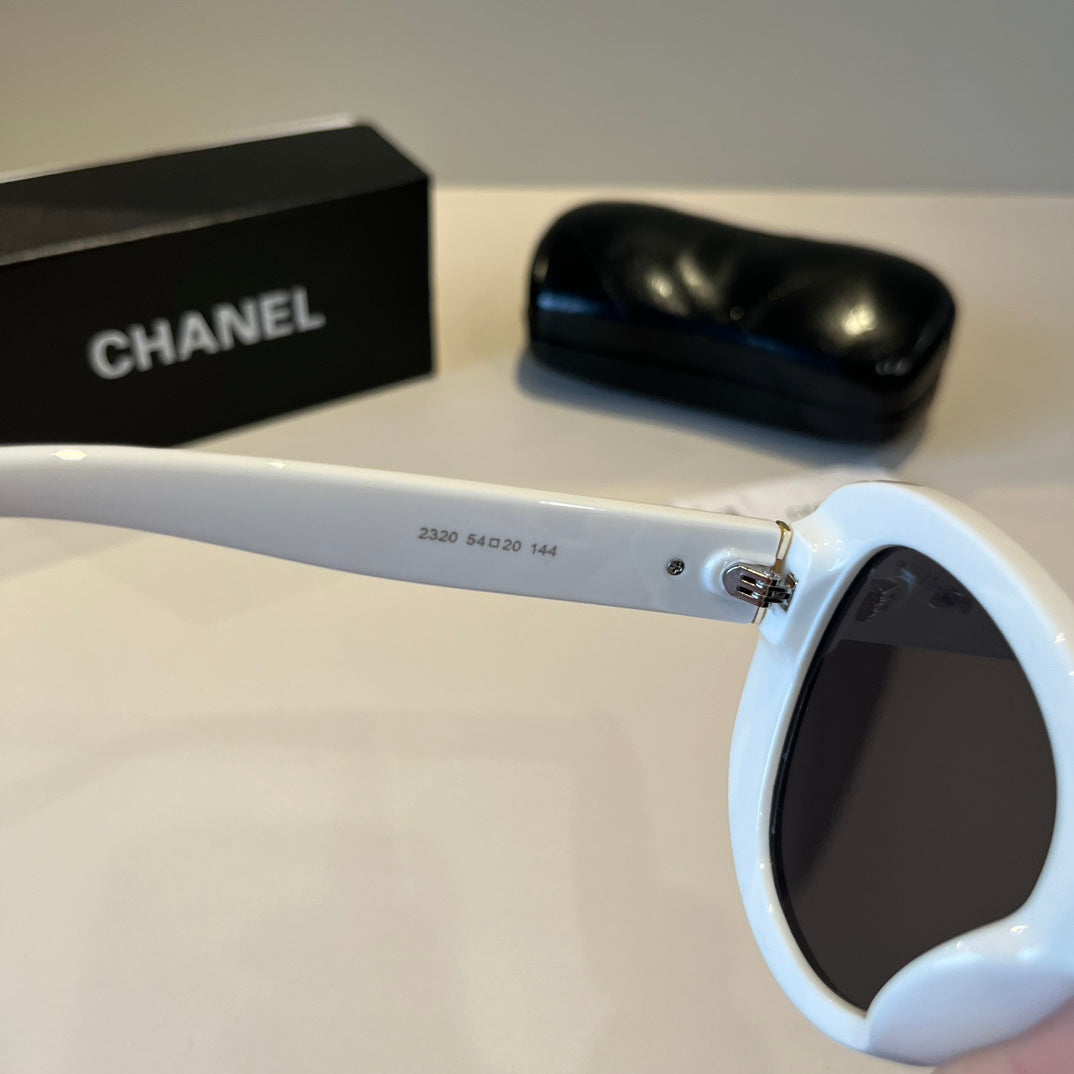 Crystal-Embellished Square Sunglasses - White - View 9