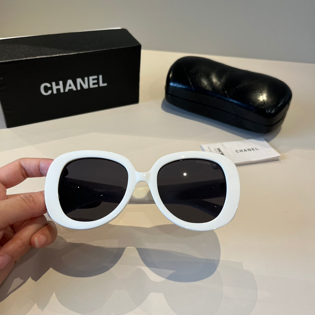 Crystal-Embellished Square Sunglasses - White - View 8