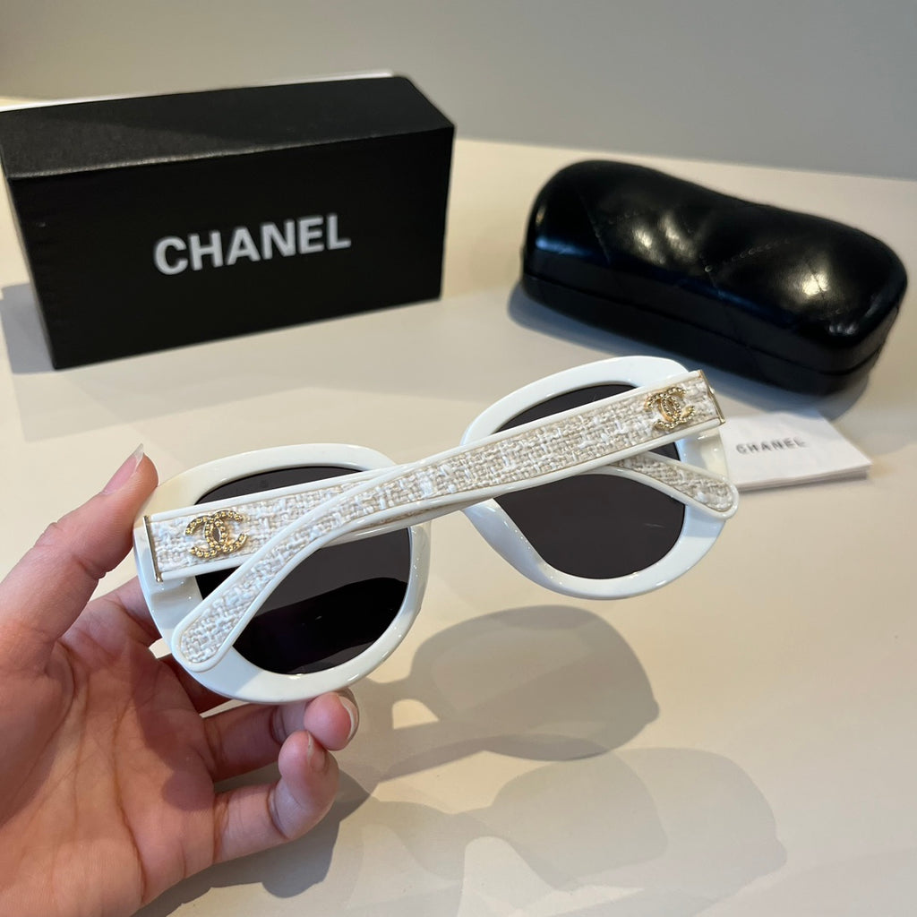Crystal-Embellished Square Sunglasses - White - View 10