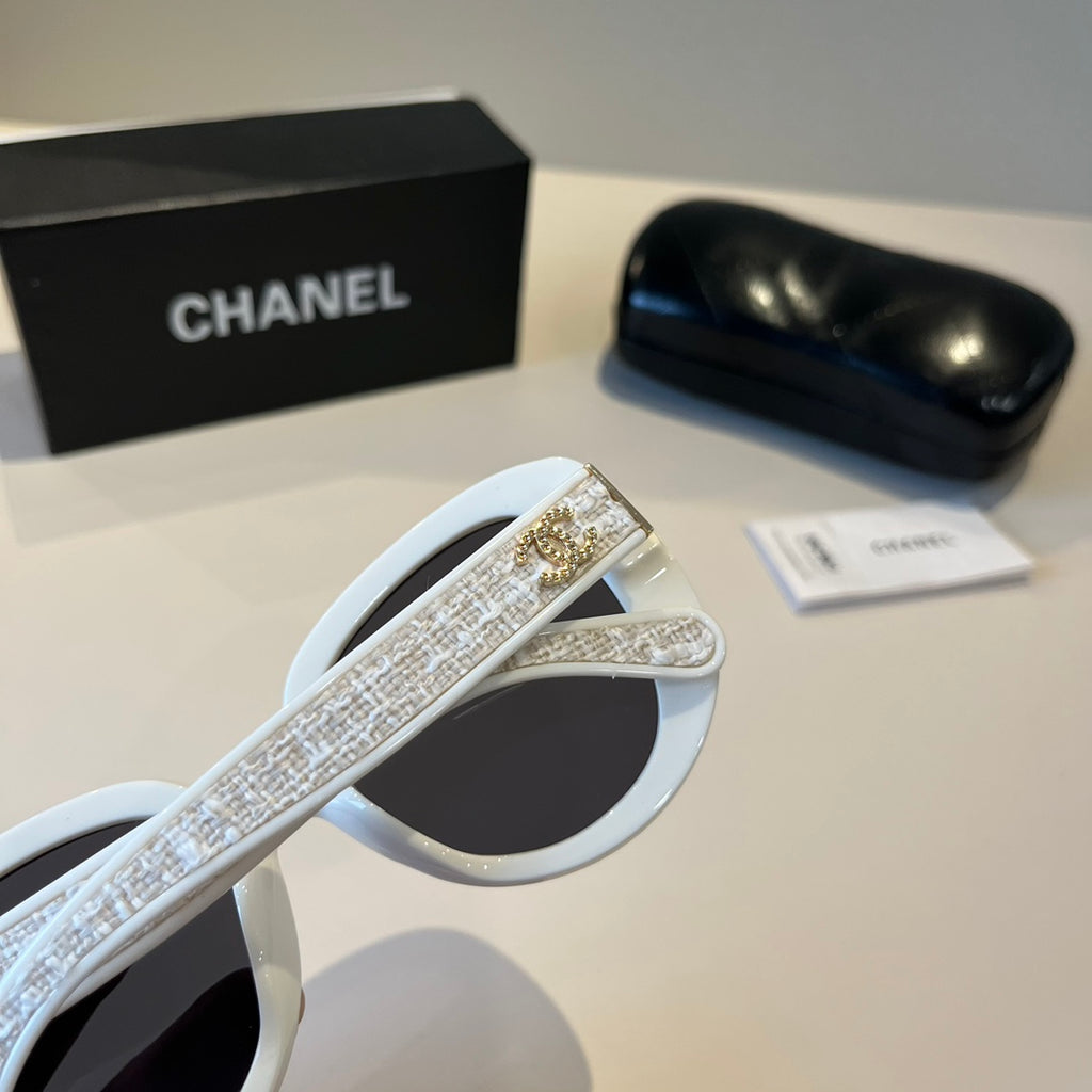 Crystal-Embellished Square Sunglasses - White - View 7