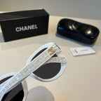 Crystal-Embellished Square Sunglasses - White - View 7