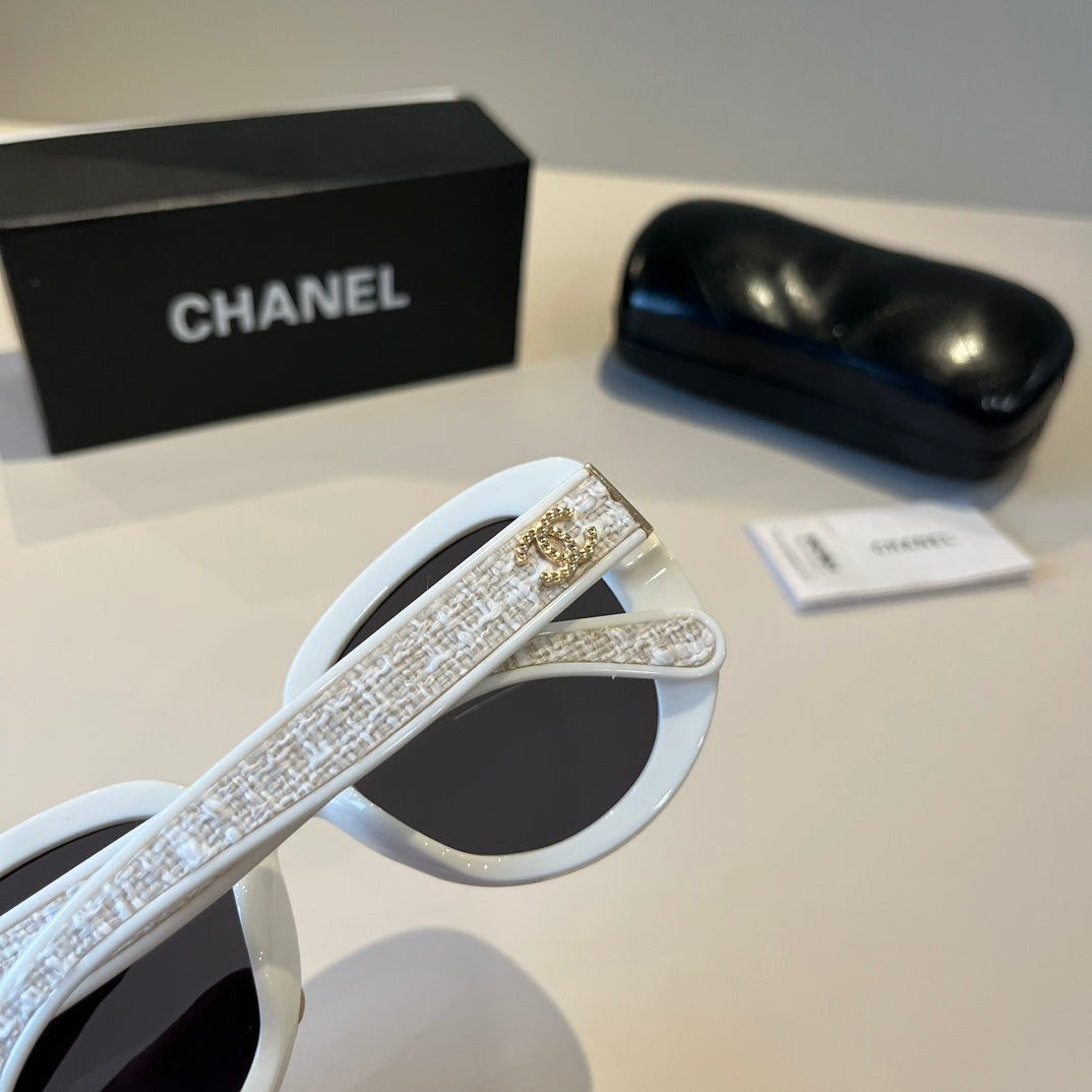 Crystal-Embellished Square Sunglasses - White - View 7