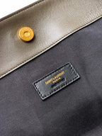 Saint Laurent Jamie 4.3 Large Pochon Bag in Taupe Lambskin Leather - Detail View 9