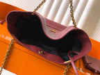 Saint Laurent Jamie 4.3 Large Pochon Bag in Burgundy Lambskin Leather - Detail View 8