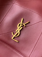 Saint Laurent Jamie 4.3 Large Pochon Bag in Burgundy Lambskin Leather - Detail View 6
