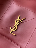 Saint Laurent Jamie 4.3 Large Pochon Bag in Burgundy Lambskin Leather - Detail View 6
