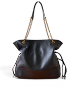 Saint Laurent Jamie 4.3 Large Pochon Bag in Black Lambskin Leather - Detail View 2