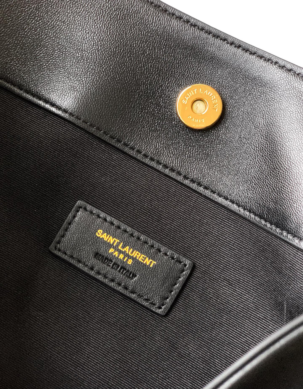 Saint Laurent Jamie 4.3 Large Pochon Bag in Black Lambskin Leather - Detail View 9