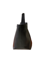 Saint Laurent Y Large Tote Bag in Black Grained calfskin Leather - Detail View 2