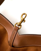 Saint Laurent Y Large Tote Bag in Tan Grained calfskin Leather - Detail View 7