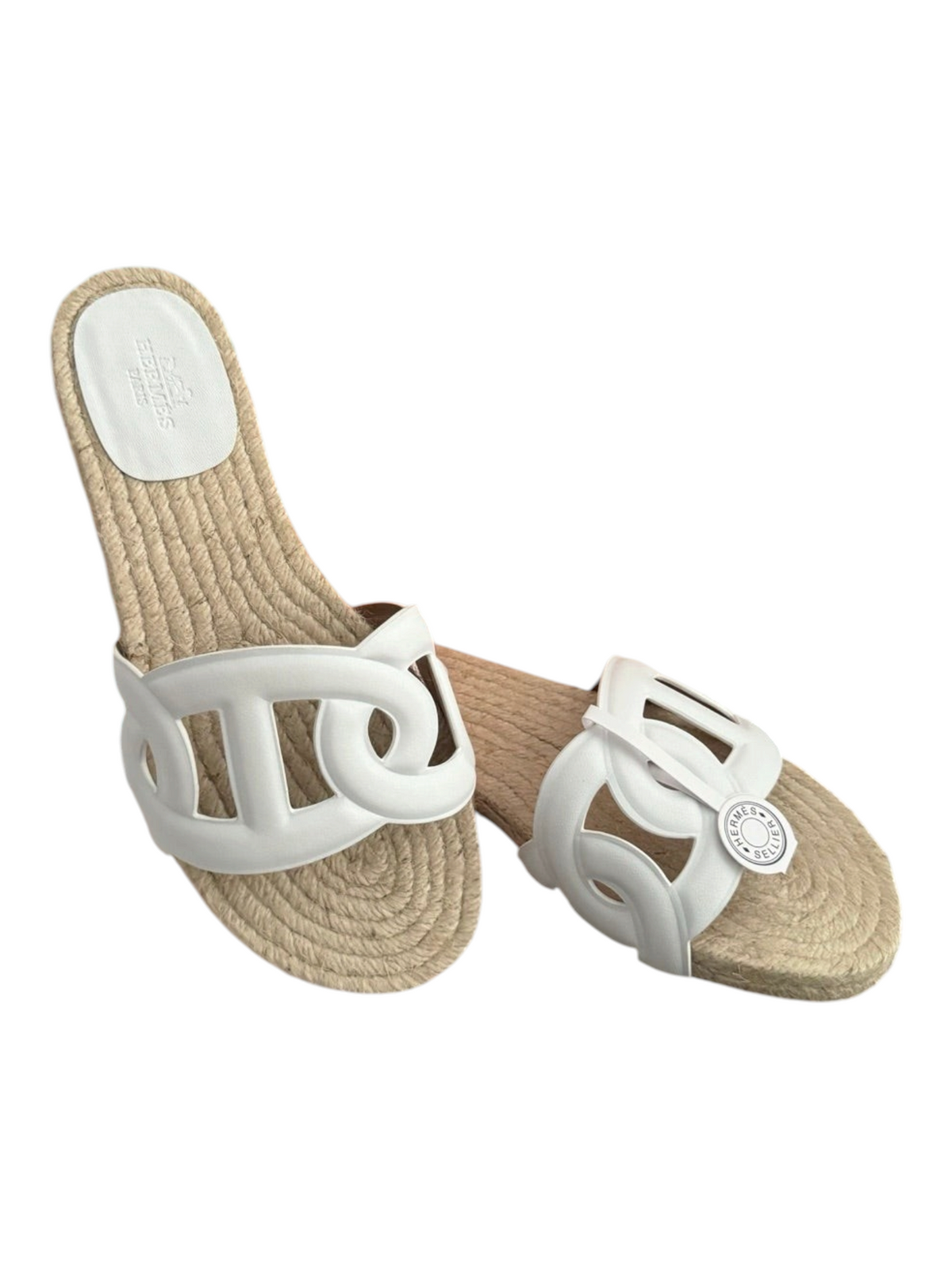 Eze Espadrille Platform Sandals - White - View 6