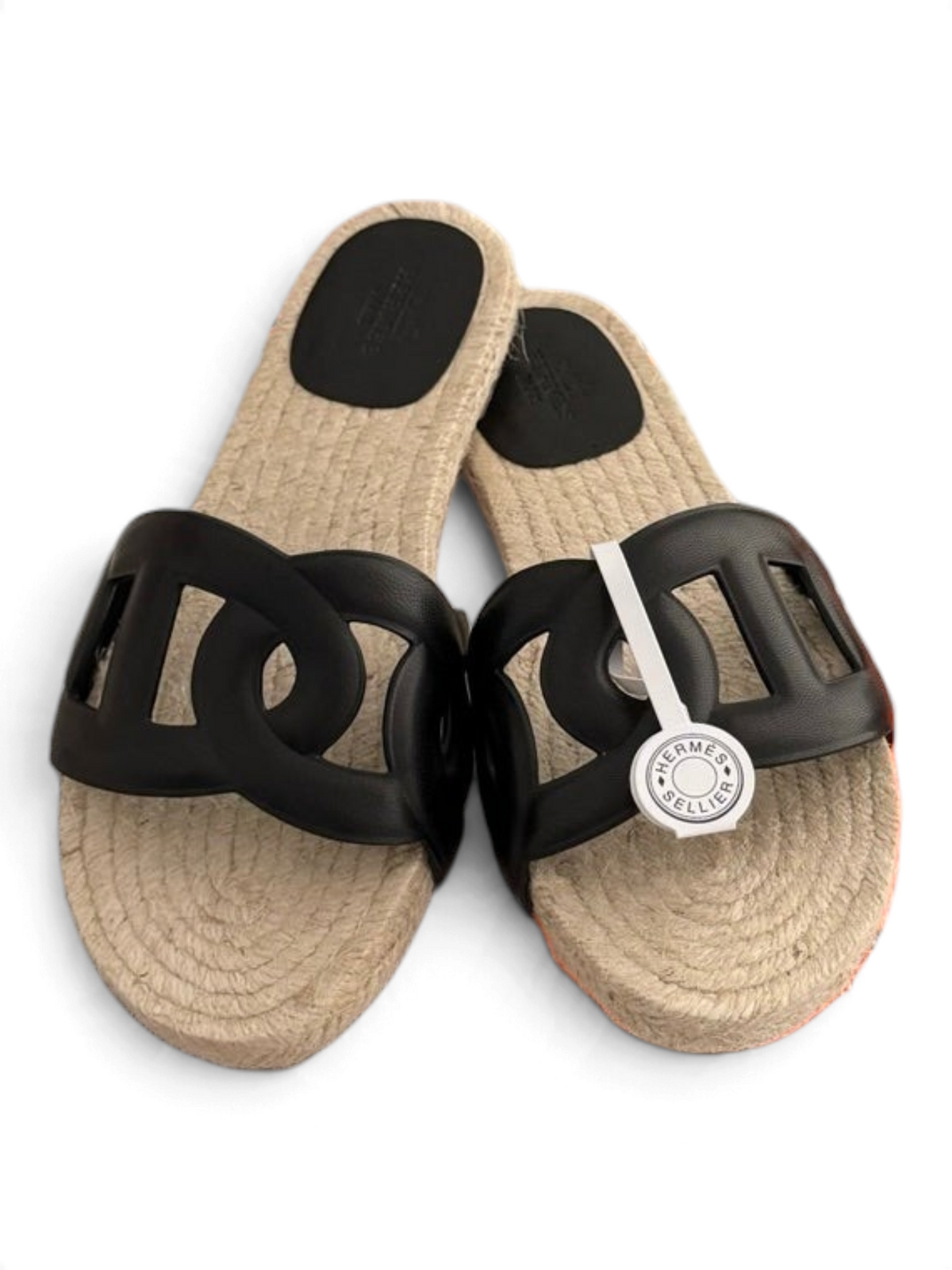 Eze Espadrille Platform Sandals - Black - View 1