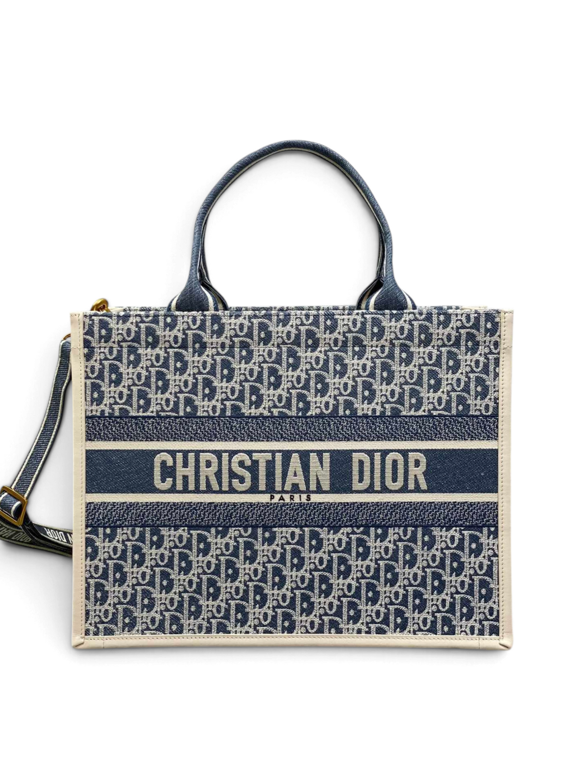 Embroidered Canvas Tote Bag 36cm - View 1