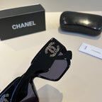 Crystal-Embellished Square Sunglasses - Black - View 8