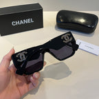 Crystal-Embellished Square Sunglasses - Black - View 7