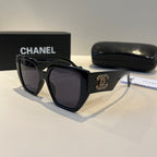 Crystal-Embellished Square Sunglasses - Black - View 3