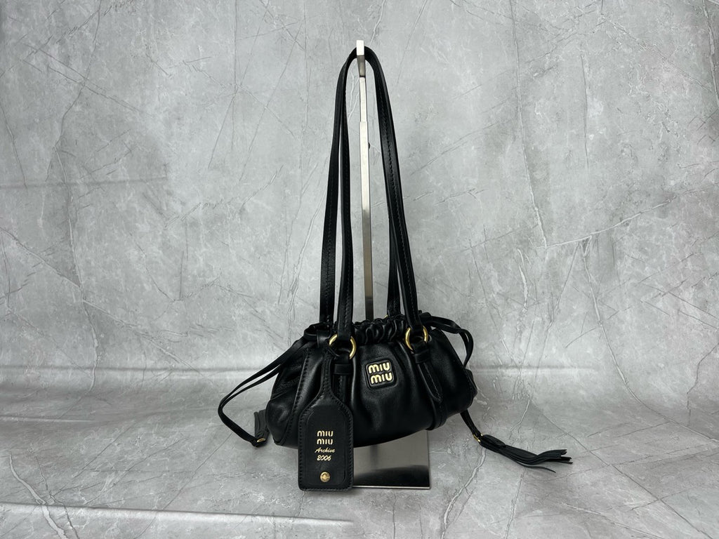 Pleated Hobo Bag - View 3