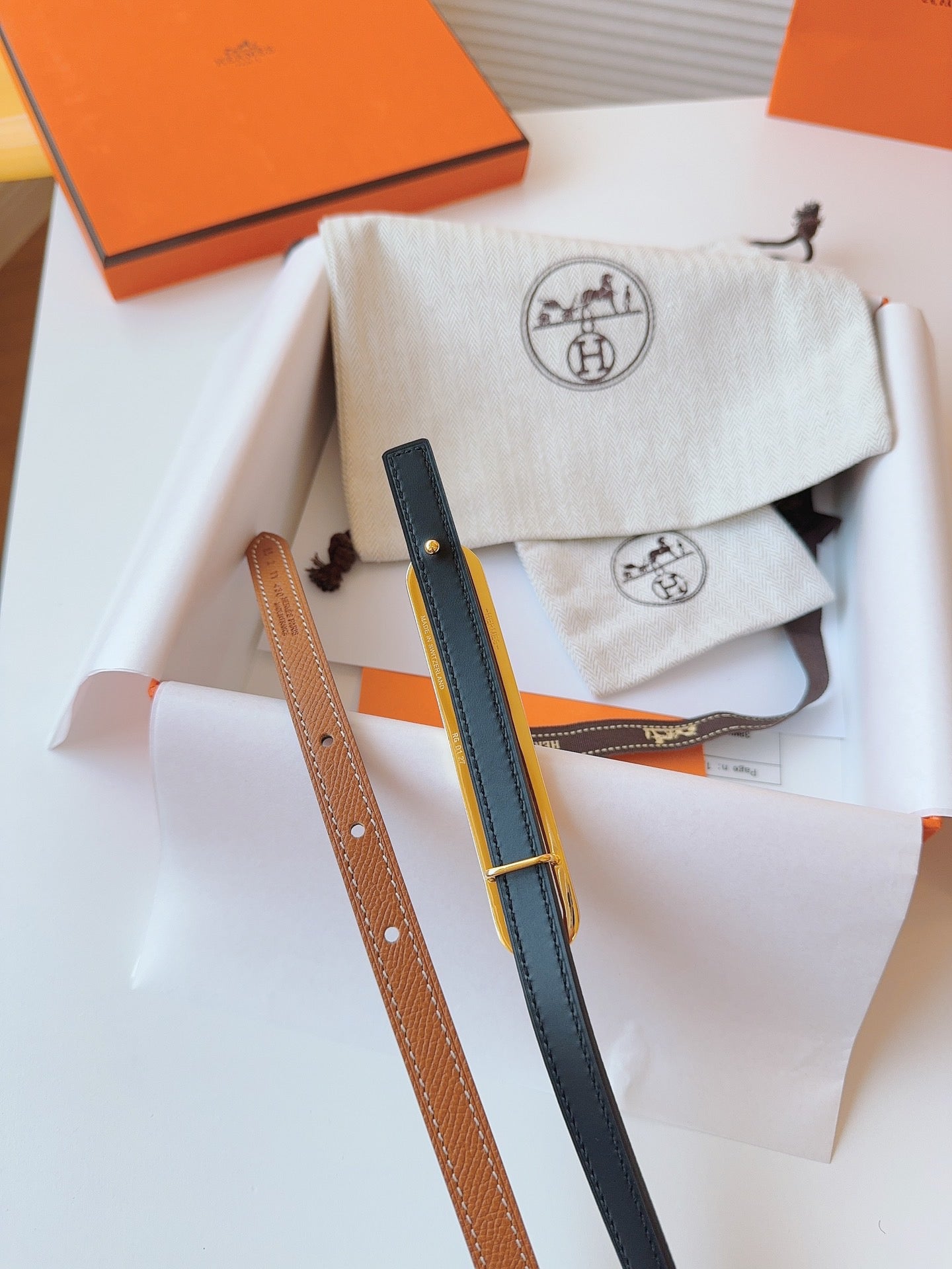 Roulis Belt Buckle & Reversible Leather Strap 13 mm