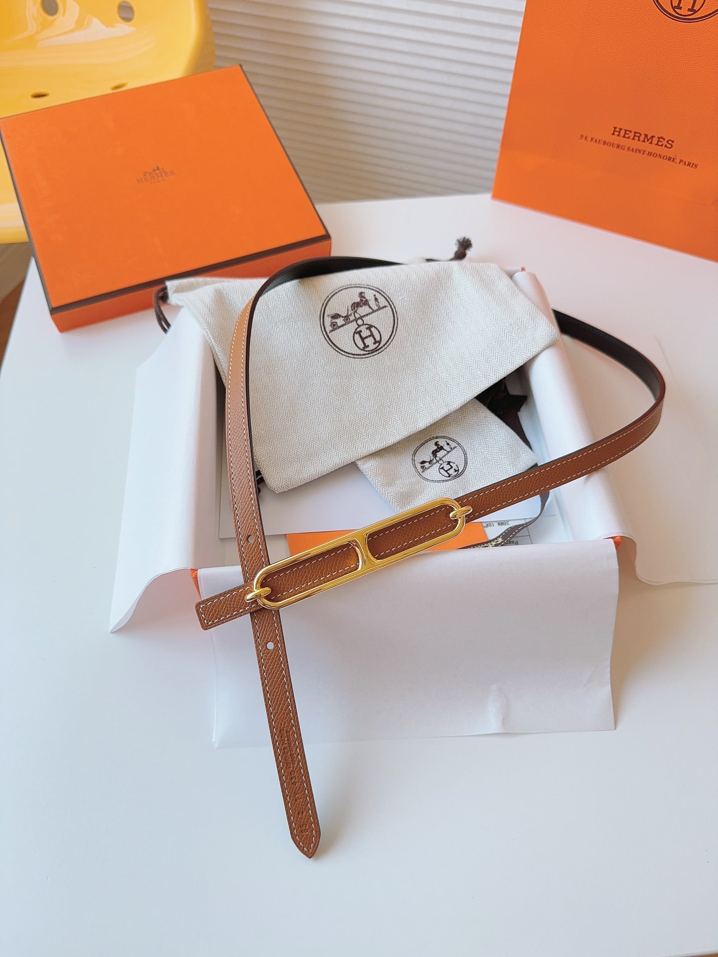 Roulis Belt Buckle & Reversible Leather Strap 13 mm