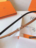 Reversible Slim Belt – Gold / Black
