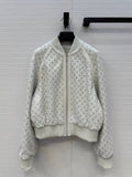 Perforated Sheepskin Bomber Jacket – Modern Sculpted Edition