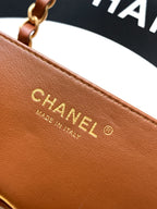Small Quilted Top Handle Chain Bag