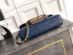 Small Quilted Top Handle Chain Bag