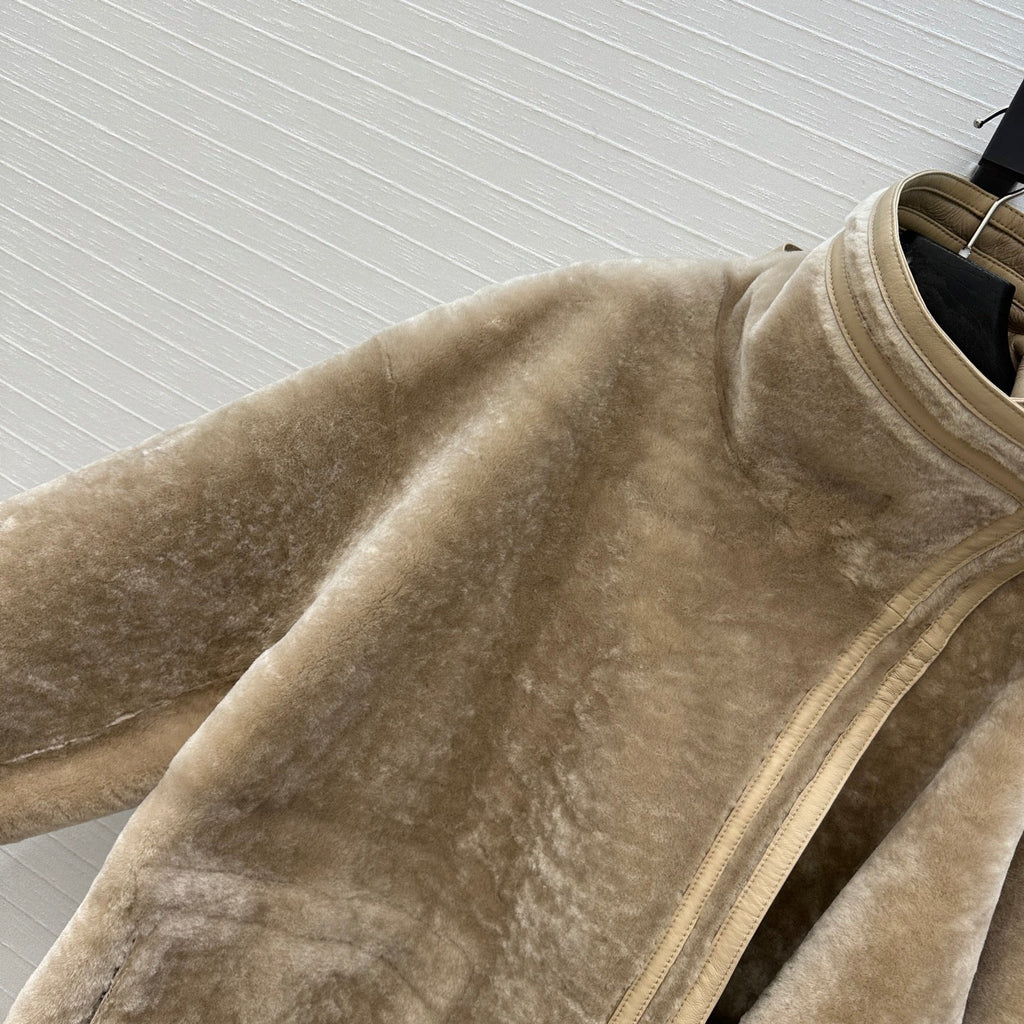 Shearling Reversible Coat – Sand Beige Edition