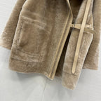 Shearling Reversible Coat – Sand Beige Edition