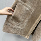 Shearling Reversible Coat – Sand Beige Edition