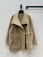 Shearling Reversible Coat – Sand Beige Edition