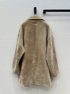 Shearling Reversible Coat – Sand Beige Edition