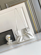 Soft Lambskin Leather Cloud Shoulder Bag
