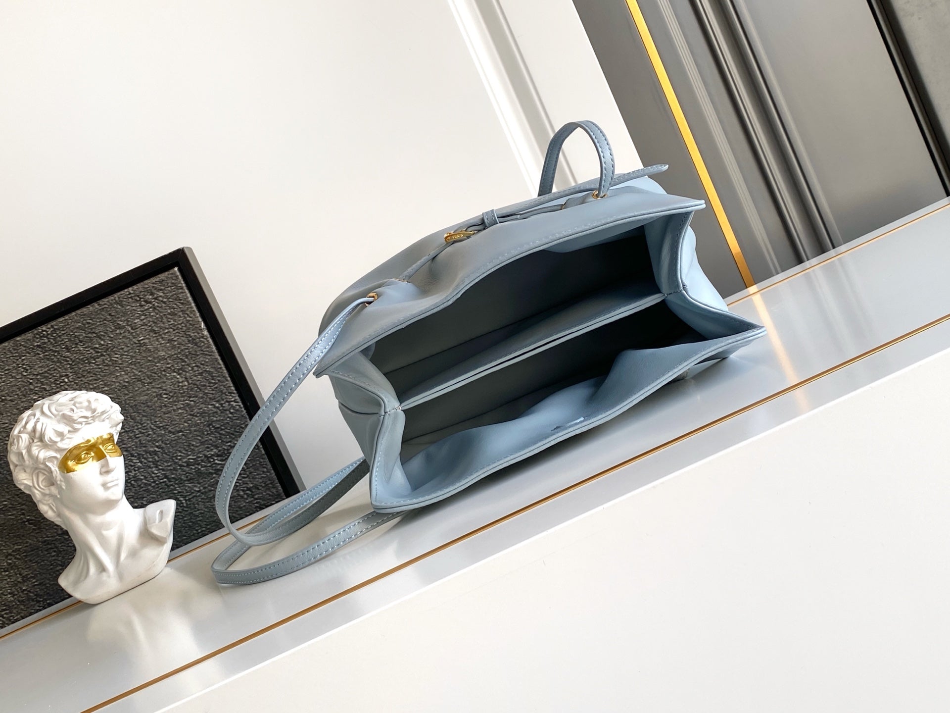 Soft Lambskin Leather Cloud Shoulder Bag