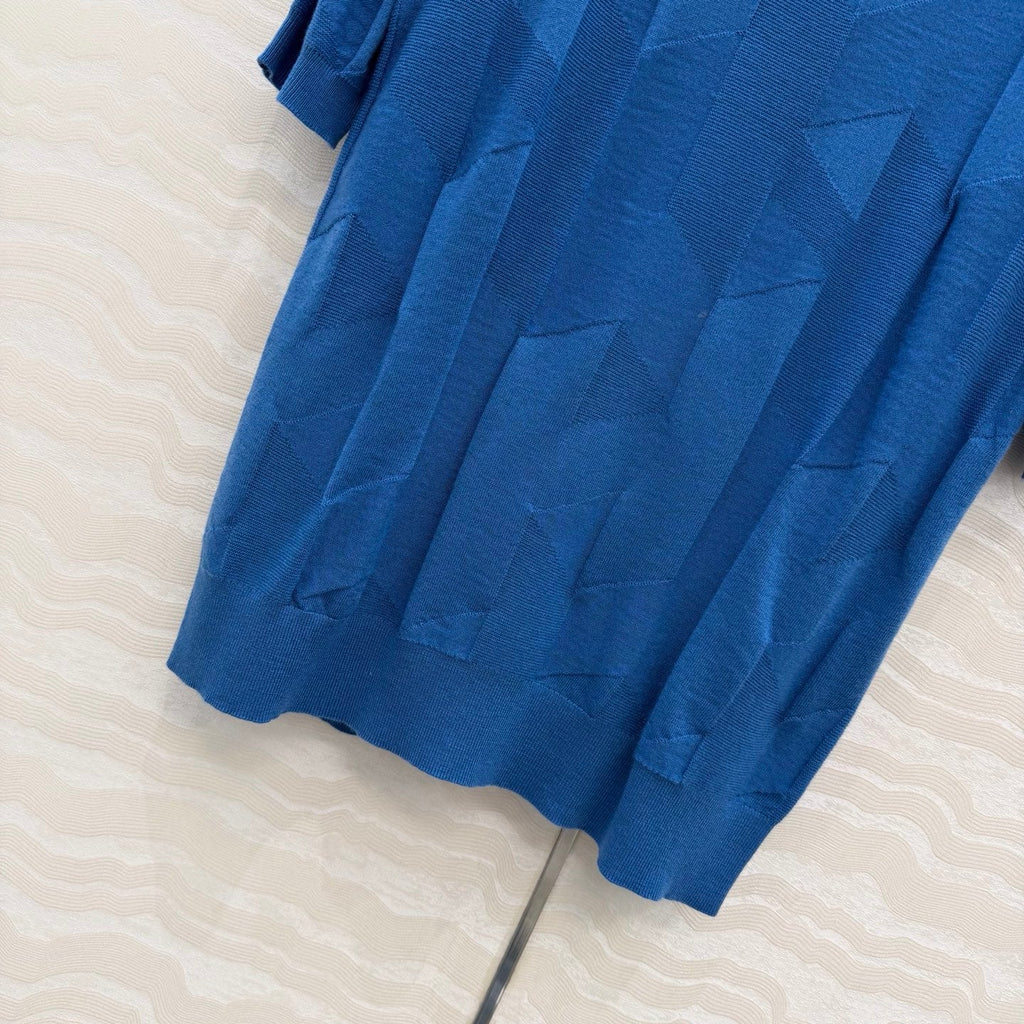 Fine Wool Knit T-Shirt – Coral Edition