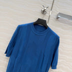 Fine Wool Knit T-Shirt – Coral Edition
