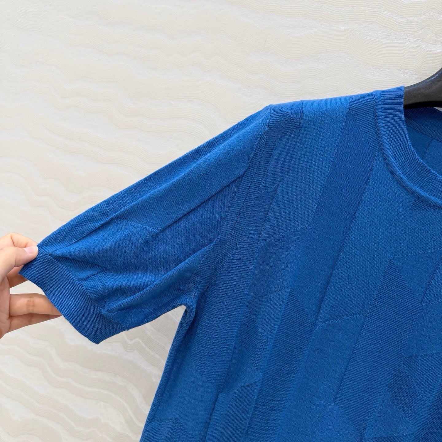 Fine Wool Knit T-Shirt – Coral Edition