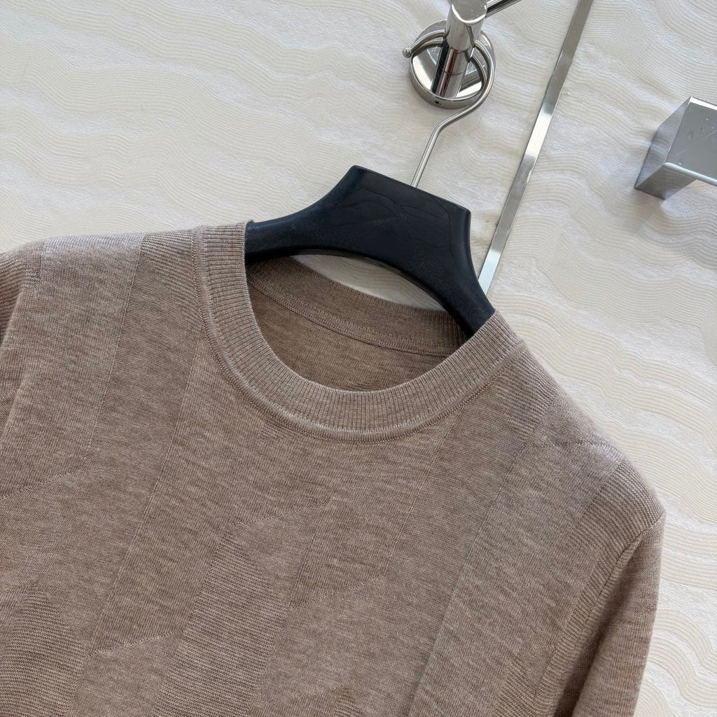 Fine Wool Knit T-Shirt – Coral Edition