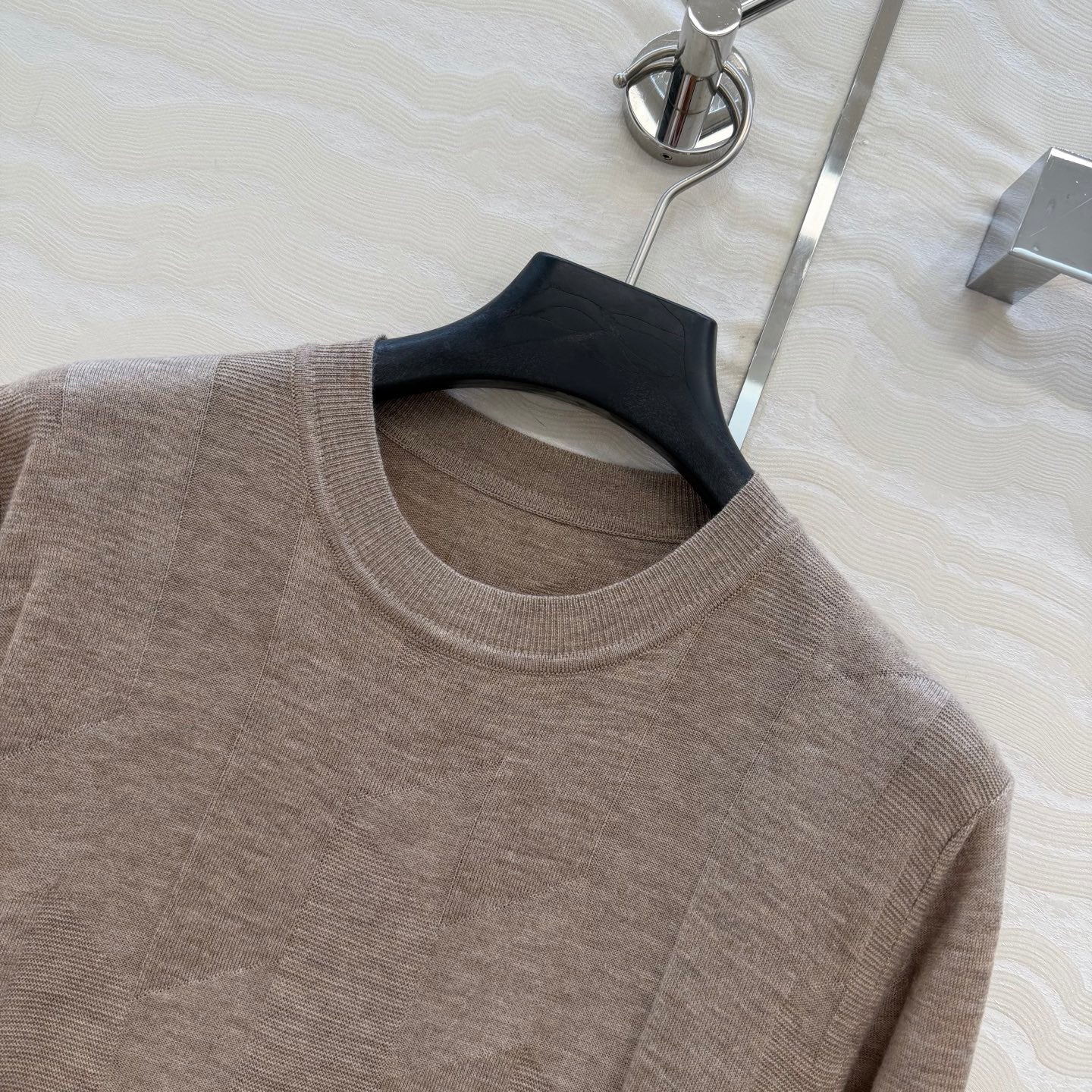 Fine Wool Knit T-Shirt – Coral Edition