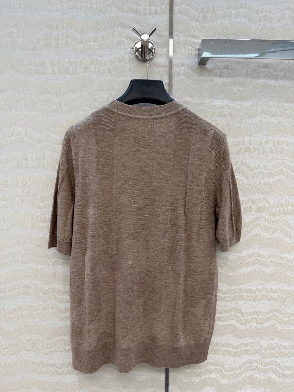 Fine Wool Knit T-Shirt – Coral Edition