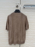 Fine Wool Knit T-Shirt – Coral Edition