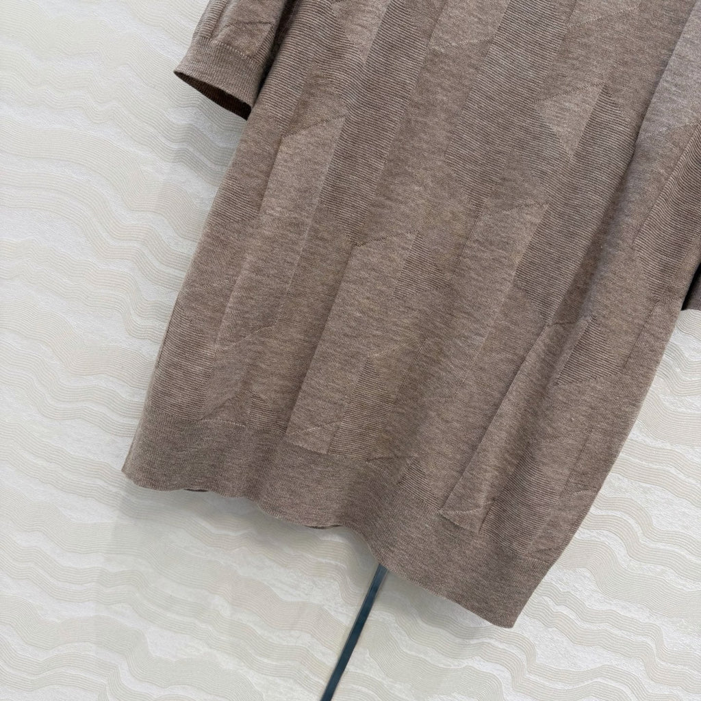 Fine Wool Knit T-Shirt – Coral Edition