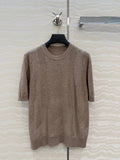 Fine Wool Knit T-Shirt – Coral Edition