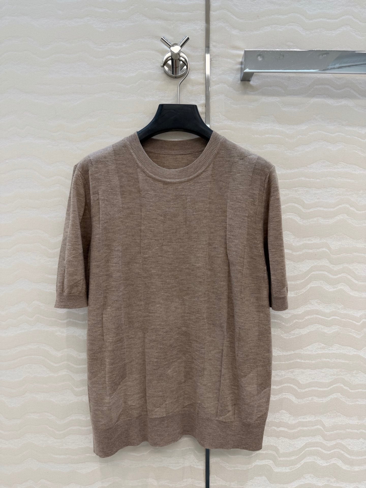 Fine Wool Knit T-Shirt – Coral Edition
